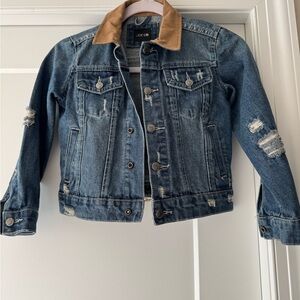 Joe's Jeans Kids Denim Jacket with Brown Collar